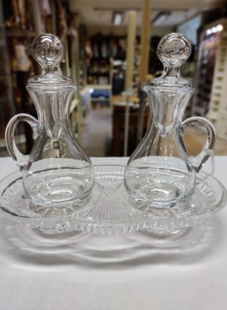 Juego de vinajeras cristal