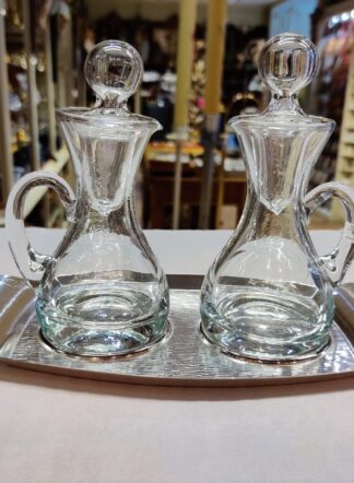 Juego de vinajeras cristal mod 5605